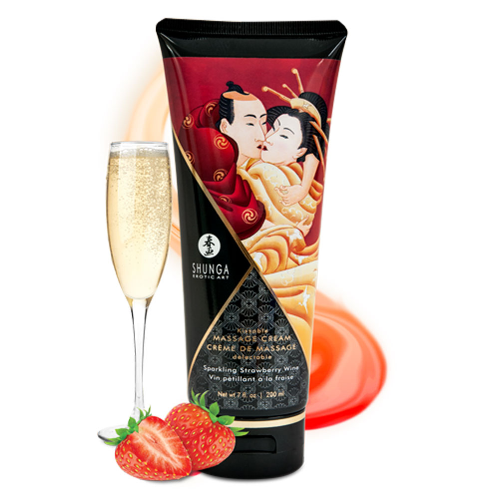 Набор для эротического Массажа Shunga Champagne & Strawberry